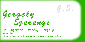 gergely szerenyi business card